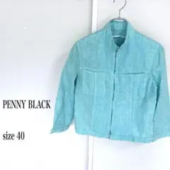 PENNY BLACK 水色ジャケット サイズ40 (L)七分袖