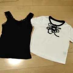 トップス　タンクトップ　2枚セット