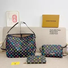 値下げLVハンドバッグショルダーバッグ財布3点セット