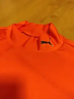 PUMA プーマ オレンジ 長袖モックネックアンダーシャツ メンズ サイズXL