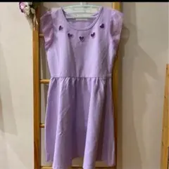 ワンピース　ハート　シースルー　パープル　推し活