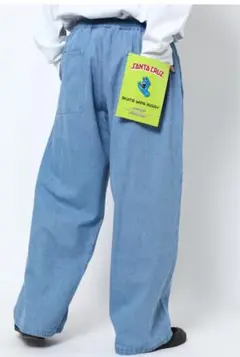 SANTA CRUZ ライトブルーワイドパンツ