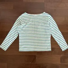 ELLE グリーンホワイトストライプ　カットソー