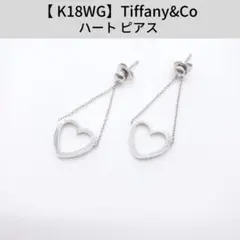 【K18 美品】TIFFANYu0026Co ハート ピアス アンティーク ヴィンテー
