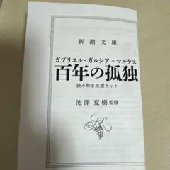 百年の孤独　池澤夏樹監修　読み解き支援キット　折本　ポケットサイズ