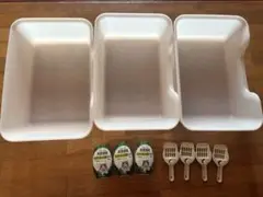 獣医師開発 ニオイをとる砂専用猫トイレ スコップ・消臭剤付き エステー ライオン