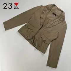 美品 23区 ジップアップジャケット オンワード樫山 サイズ38*TA1652