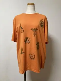 ポールスミス　オレンジ グラフィックプリント Tシャツ
