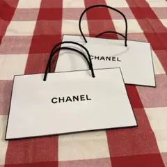 CHANEL☆ショップ袋　2枚セット　定番カラーホワイト