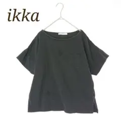 イッカ 半袖Tシャツ 綿100% サイドスリット ゆったりサイズ シンプル
