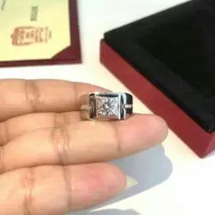 【希少品】PT 950プラチナの指輪1カラットのダイヤモンド?大気男の指輪zoi