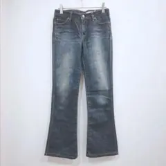 スウィートキャメル　ブーツカットデニム　27インチ　ブルー　ジーパン　フレア