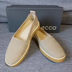 ☆ ecco ☆ エコー　ヌバック　スリッポン　 37　ベージュ