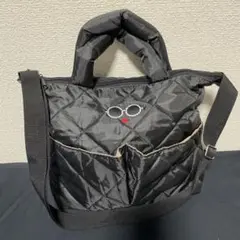 アジョリー　キルティングショルダーバッグ　a-jolie 黒　5ポケット