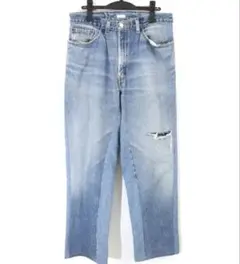 SEEALL シーオール 再構築ベルテッドバギーデニムパンツ