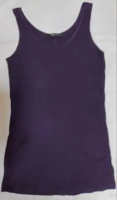 COMME CA ISM パープル タンクトップ M