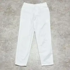 ロートレアモン ストレッチクロップドパンツ 36 ホワイト 綿混 きれいめ