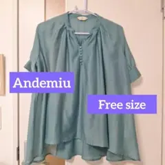 【良品】Andemiu 半袖 ブラウス