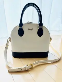 【期間限定SALE☆】Swingle＊バイカラー2wayショルダーハンドバッグ