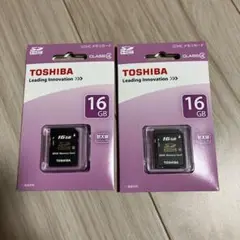 TOSHIBA SDHCメモリーカード 16GB 2個セット
