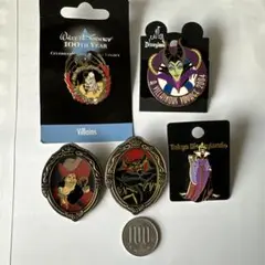Disney Villains ピンバッジセット 5個