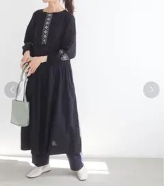 刺繍入りマキシワンピース ⭐️値下げ交渉可