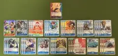 ワンピースカードゲーム　ポートガスDエース赤青　白ひげ海賊団　デッキパーツ
