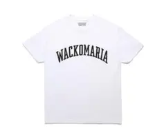 WACKOMARIAアーチロゴTシャツ白