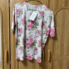 花柄 半袖シャツ M-Lサイズ