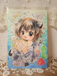 手描きイラスト　ラッコ