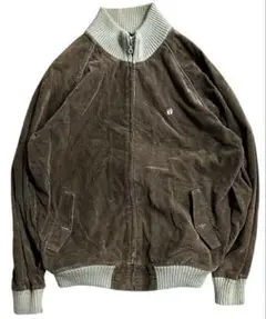 90s VINTAGE hang ten ワンポイントロゴ ベロア ジャケット