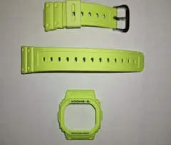 未使用CASIO　DW-5600W EP-9純正ベゼル　ベルトセット