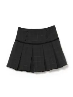 andmary Miu pleats skirt gray