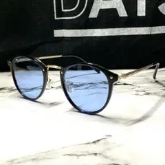 メタルコンビサングラス ライトブルーサングラス