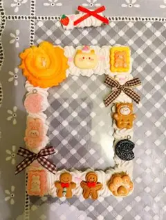 トレカケース ヘアクリップ付き クッキー うさぎ くま ねこ りぼん クキにゃ