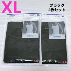 UNIQLO エアリズムタンクトップ　シームレスタイプ　ブラック　XL