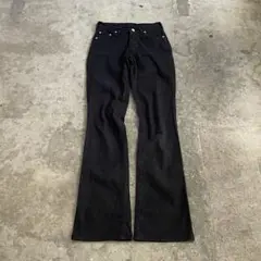 00s archive bootscut blackdenimpants y2k