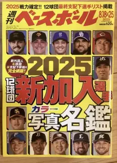 週刊ベースボール　最新号　新加入写真名鑑