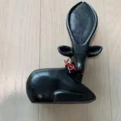 オブジェ 置き物 彫刻 大理石 動物 黒 アート 絵画 芸術品 アンティーク