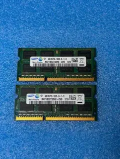 281 ノートPC用DDR3-1333 PC3-10600S 4GB×2本