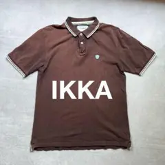 イッカ IKKA メンズ ポロシャツ ブラウン XL 大きいサイズ 【0575】