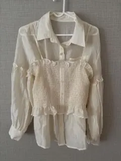 シャーリングキャミセット　レトロガール