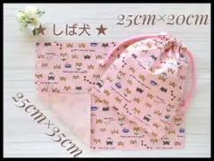 b 犬 動物 25×35 ランチョンマット 給食袋 セット ハンドメイド 女の子