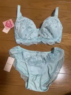 ミントグリーン ブラジャーショーツセット　f65