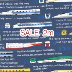 SALE 2m 新幹線 ネイビー オックス