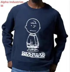 【新品】Alpha Industries × PEANUTS M ネイビー