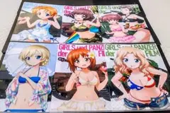 ガールズ&パンツァー西住みほ・ダージリン・ケイ 水着クリアファイル×6枚ガルパン