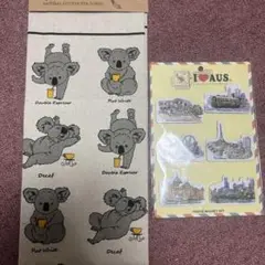 オーストラリア　マグネット　タオル