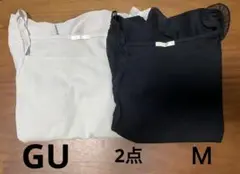 GU ジーユー　シアーボリュームスリーブTシャツ　半袖　2点セット　Ｍサイズ
