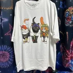 アニマル 猫 Tシャツ Mサイズ